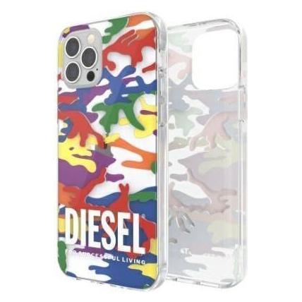 Diesel Clear Case Pride Camo AOP iPhone 12 Pro Max multikolor/colorful 44333 (Apple iPhone 12 Pro Max) (44333)