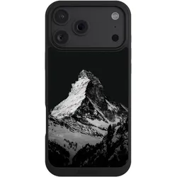 Nivocase Handyhülle für Apple iPhone 18 Pro Max Hülle NIVOpure Case Schwarz Alpspitze Berg Schnee (Apple iPhone 18 Pro Max), Smartphone Hülle, Schwarz