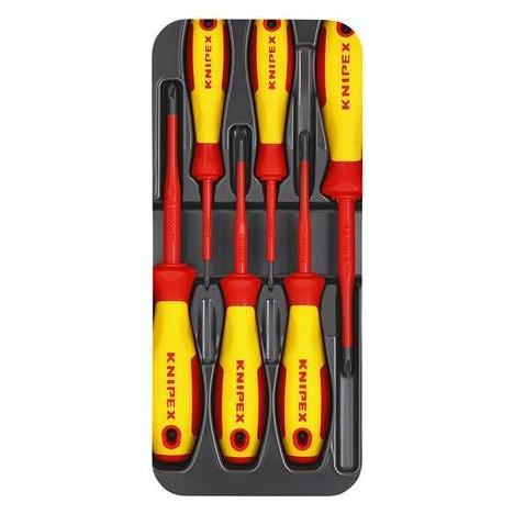 Knipex VDE Schraubendreher-Paket (Phillipps-Kreuzschlitz (PH), Pozidriv-Kreuzschlitz (PZ)) (00 20 12 V03)