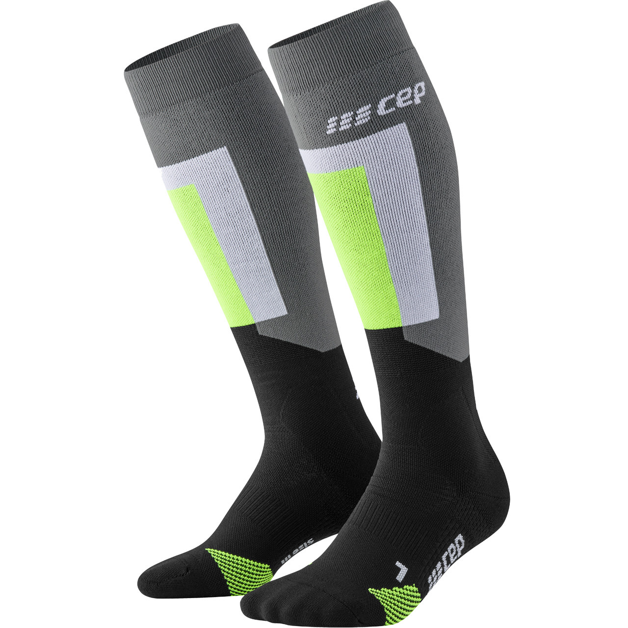 CEP Herren Skisocken THERMO COMPRESSION grey/black - 5