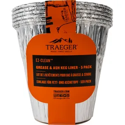 Traeger EZ-CLEAN Einlage für Fett & Aschebehälter, 5 Stück