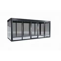 SunElements Design Gewächshaus SunCasa Power mit Photovoltaikdach 5.2 anthrazit-metallic, Wände: 6mm Acrylglas, Dach: Doppelglasmodule 5 % Transparenz