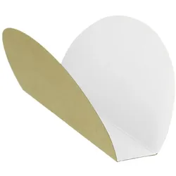 MONOUSO - Pappbehälter Braun für Tacos 13,5x2,5x6cm (100 Stück)