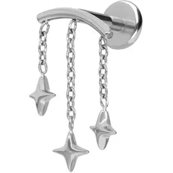 Titan Labret mit Push Fit BOGEN + 3 STERNE