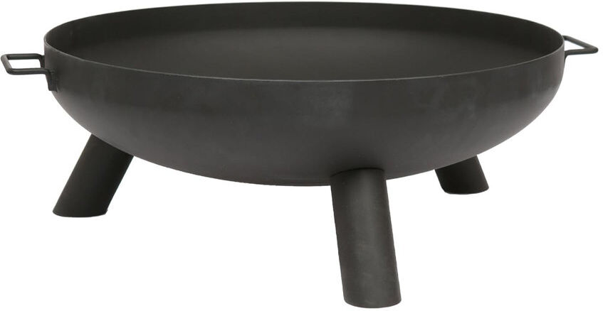 Latitude Run Hammer & Tongs - Round Iron Fire Pit Black 30cm H x 75.5cm W x 68cm D