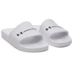 UNDER ARMOUR ARMR Lite Slides Badelatschen Damen 100 - white/white/black 38
