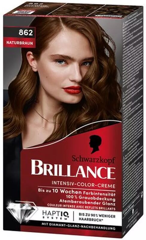 BRILLANCE - Intensiv-Color-Creme, Intensive, 143 ml, Naturbraun