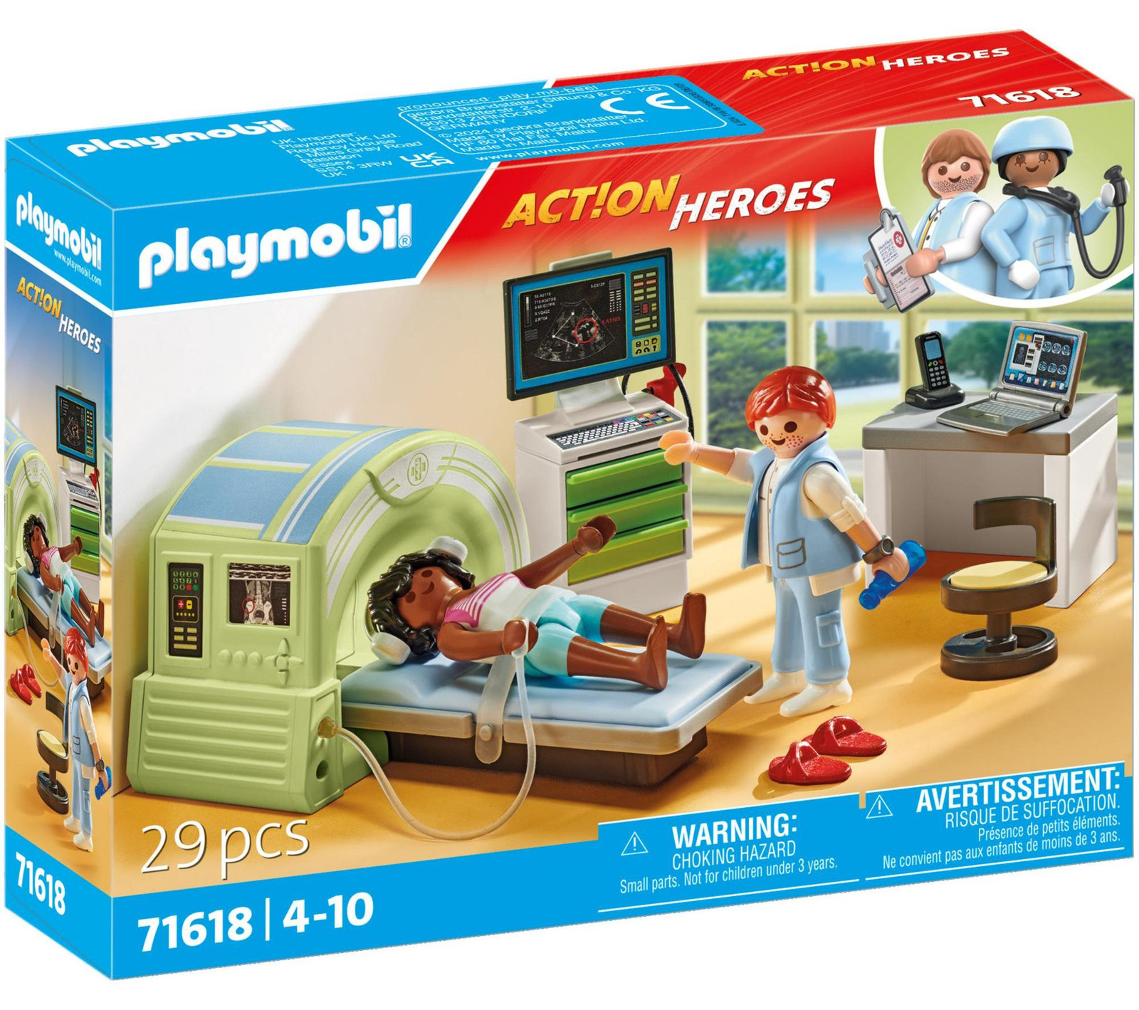 Playmobil City Life Hospital Medical Scanner met patiënt, 71618, 29 stuks