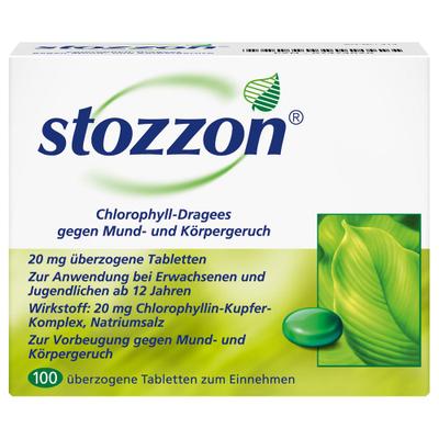 Stozzon Chlorophyll überzogene Tabletten 100 St Überzogene