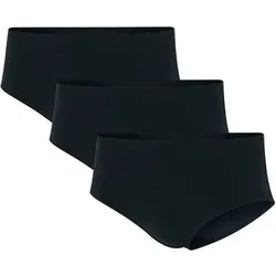ADIDAS adidas Damen Slips, 3er Pack - Sport Active Light Flex, Hipster, Unterwäsche, Logo, einfarbig, Größe S in Schwarz Schwarz