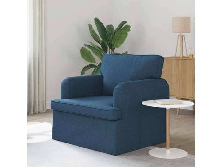 KGHERMDF Sofa Blau 84 x 80 x 85 cm Stoff mit Metallgestell Modular, atmungsaktiv, ergonomisch, stabil, pflegeleicht, Wohnzimmer, Schlafzimmer