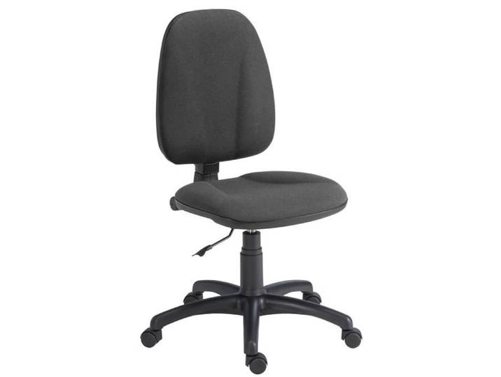 Siège de bureau tissu Prestige/Jupiter avec roulettes autofreinées - graphite