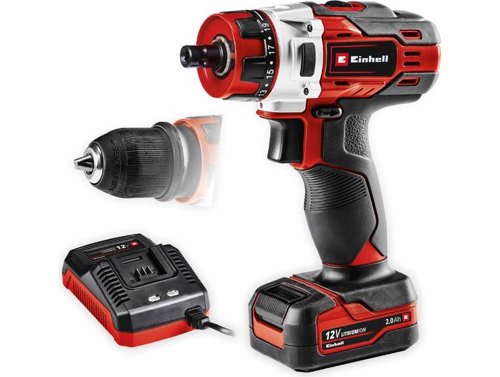 Einhell Perceuse-visseuse sans fil TE-CD 12/1 X-Li (1x2\,0Ah)