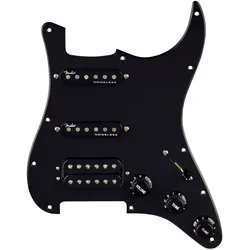 Fender Pre-Wired Strat Pickguard Quadra Tap Ultra Noiseless HSS BWB - Pickup E-Gitarre