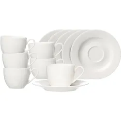 Ritzenhoff & Breker Levi Espressotasse mit Untertasse weiß 6er Set