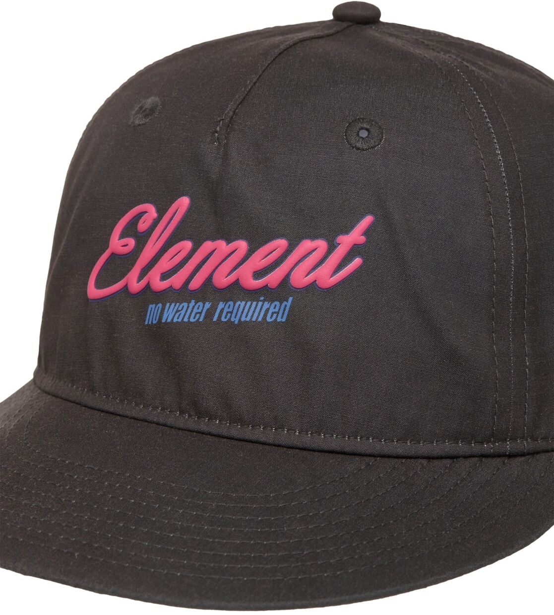 Snapback Cap ELEMENT "Pool Service 6 Panel", Herren, schwarz (vintage wash schwarz), Obermaterial: 63% Polyester, 37% Baumwolle., Caps Snapback Cap