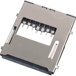 CONNECTOR MMC 12 - MMC-Card Connector, 9-pol, mit Metallschirm