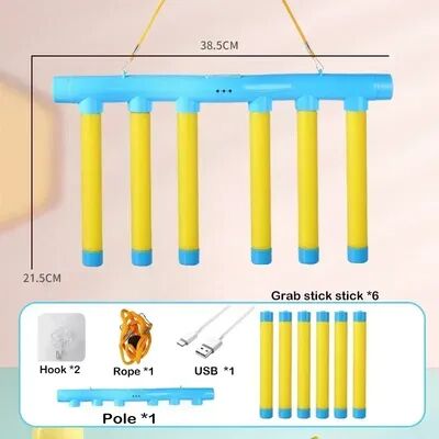 Multisell Products Hub Fast Catch Reaction Training Toy For Kids Hand Eye Coordination Game Falling Sticks Challenge yellow