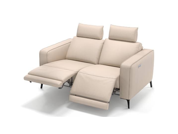 Ledercouch BARLETTA Relaxsofa Leder 2-Sitzer Couch