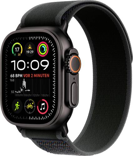 Apple Watch Ultra 2 (2024) GPS + Cellular 49mm Titangehäuse Trail Loop Schwarz S/M