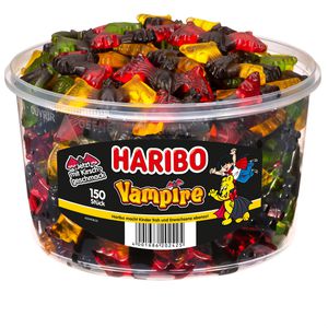 Haribo Fruchtgummis Vampire, 1200g, 150 Stück, in Dose