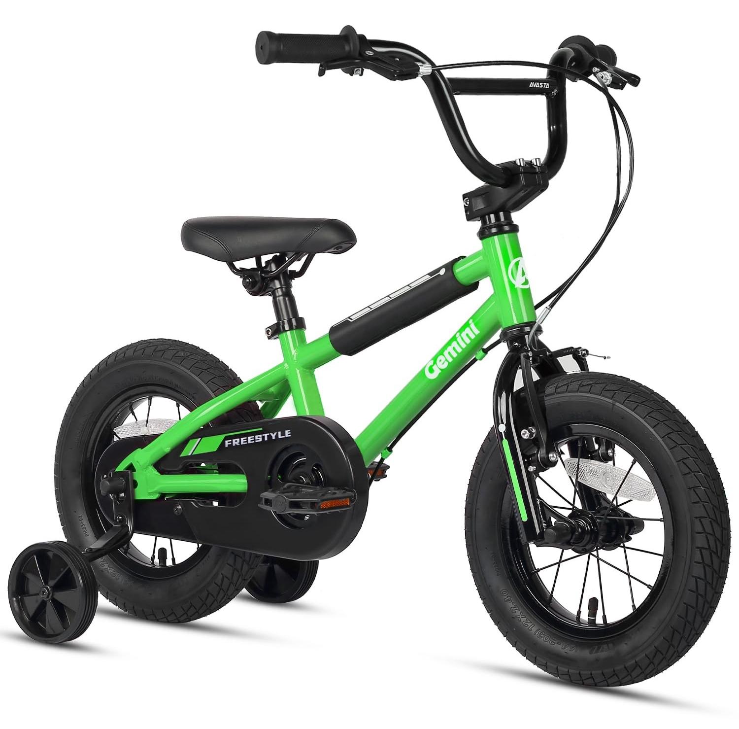 Kinderfahrrad im BMX-Stil mit Stützrädern, 12-18 Zoll