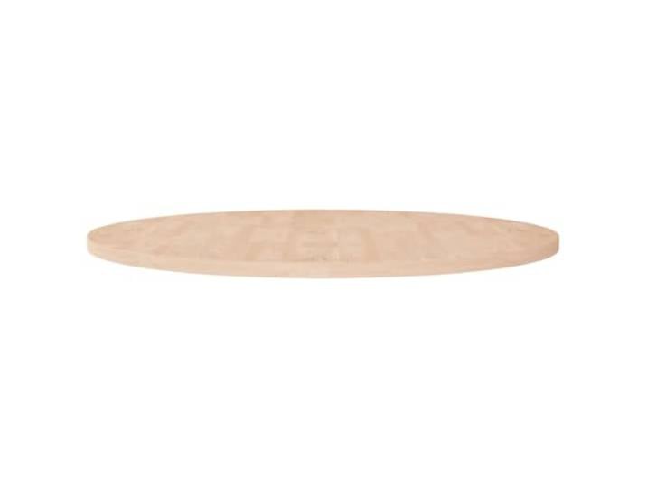 PTUGUOF Runde Eichenholz Tischplatte Ø90x2,5 cm Unbehandelt Massivholz, Für Esstisch, Couchtisch, Bartisch, Streichbar, Lackierbar, Rustikales Design