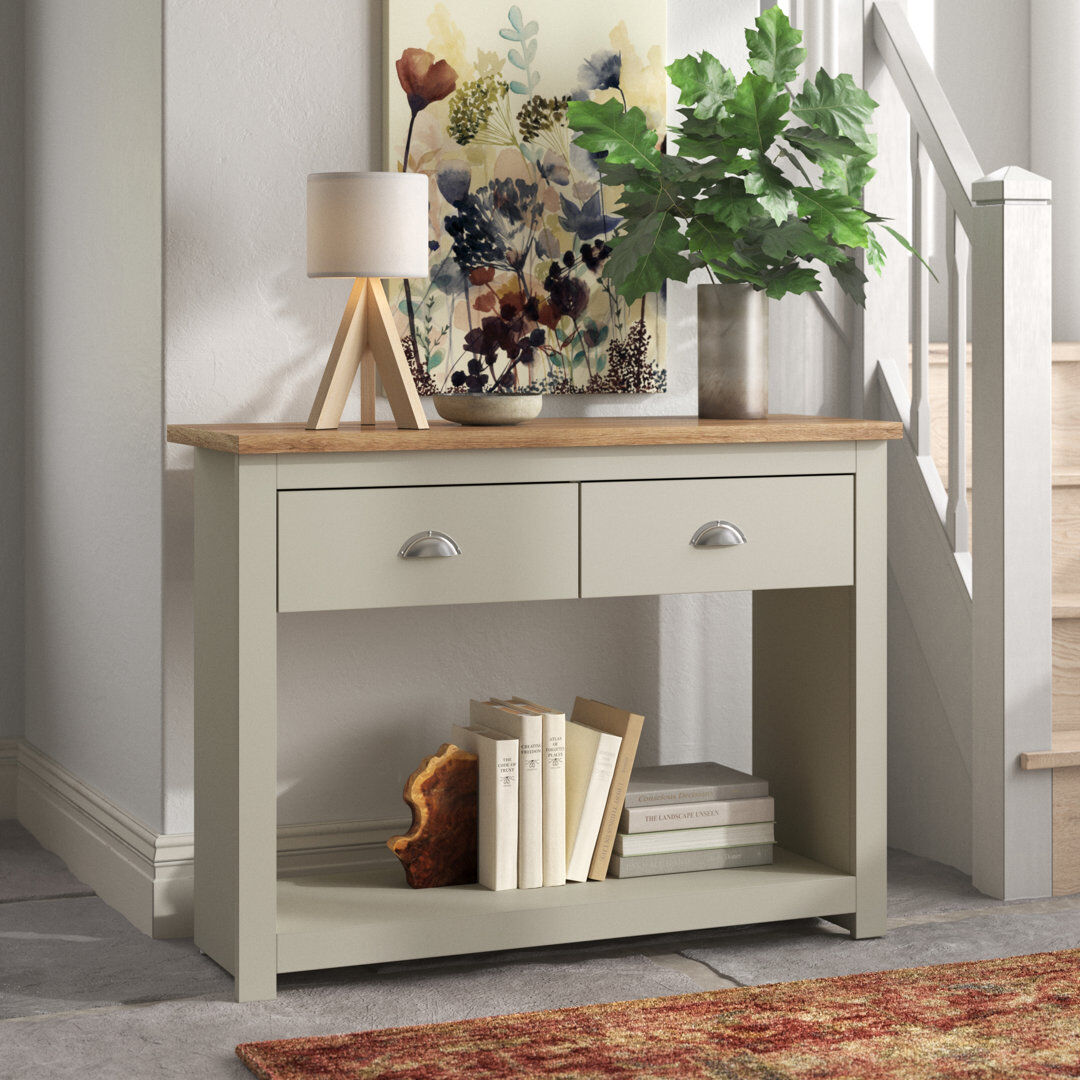 Fernleaf Aquitaine Console Table Oak Wood