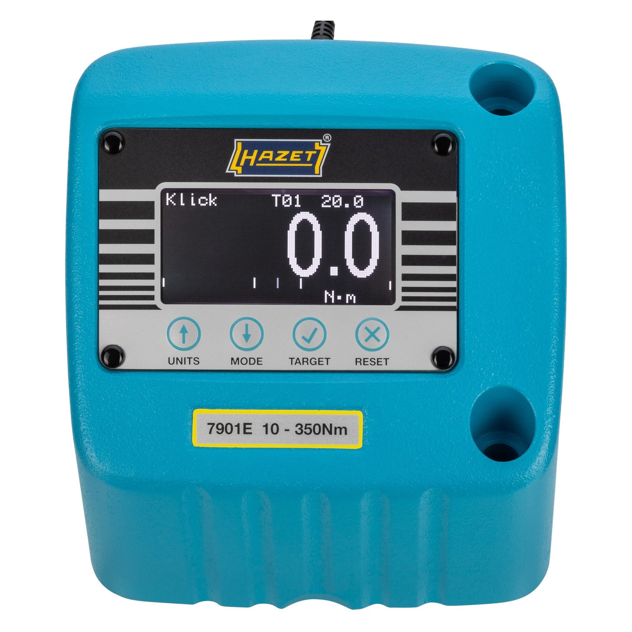 Hazet Drehmoment-Prüfgerät elektronisch 10 - 350 Nm 7901E Nm min-max: 10 - 350 Nm Vierkant1... (1/2", 10 - 350 Nm) (7901E)