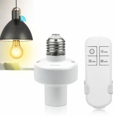 Drop Dash Deals Wireless Remote Control Light Lamp Switch Kit For Bulb, Long Range, Easy Installation, Compatible With LED Wireless Remote Control Light Lamp Switch Kit For Bulb, Long Range, Easy Installation, Compatible With LED