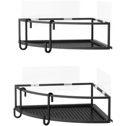 Duschregal Cubiko Schwarz, 2er Set