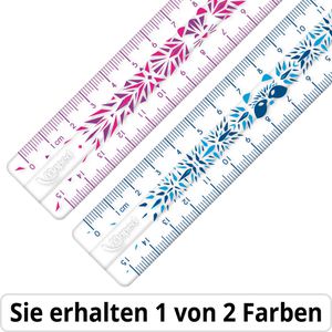 Maped Lineal Study Fancy, 15 cm, Kunststoff, farbig sortiert