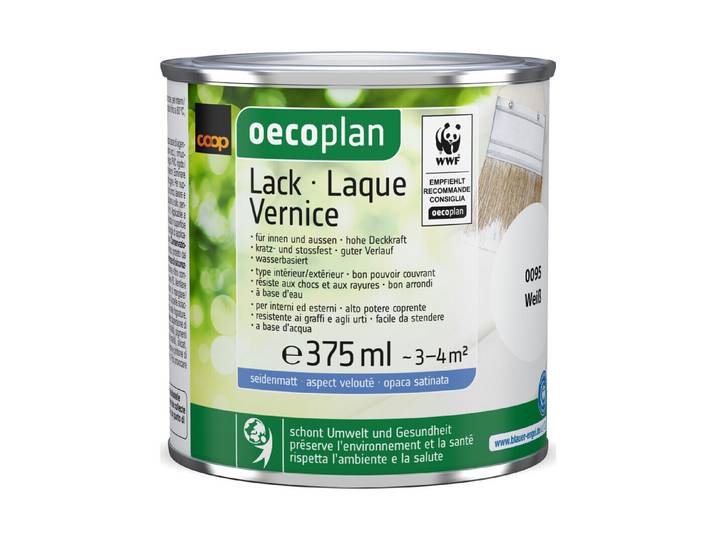 Oecoplan Lack seidenmatt Weiss 375ml