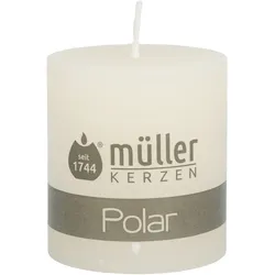 Stumpenkerze POLAR vanille (DH 6,80x7,50 cm) - DH 6,80x7,50 cm