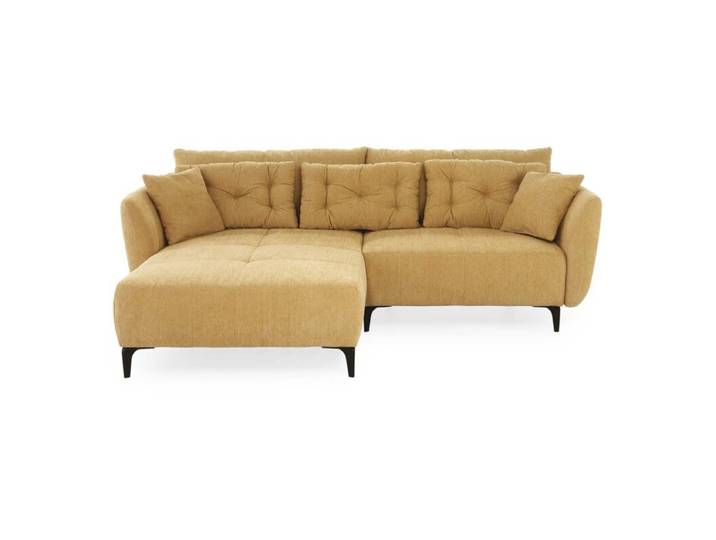 Trendstore Janek Sofa inkl. Kissenset - Chenille gelb Modern, Vi