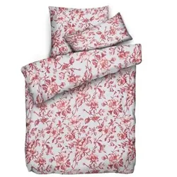 WINTERENGEL Bettwäsche Blumenranken Mikrofaser Flanell Einzelbett, 3tlg.