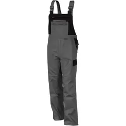 QUALITEX HIGH QUALITY WORKWEAR Latzhose image mittelgrau/schwarz Herren: 102