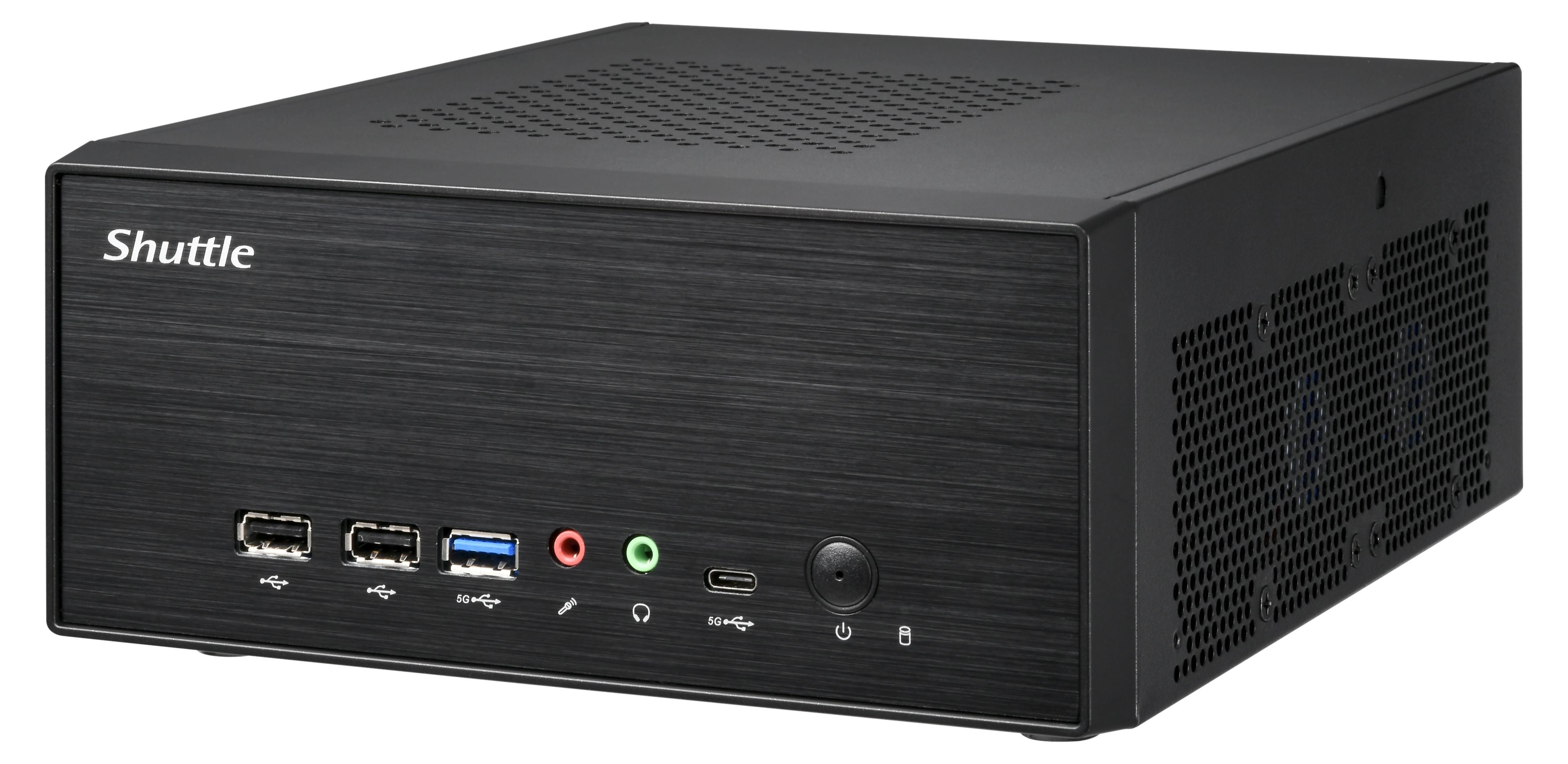 Shuttle XPC slim Barebone XB860G2 - S1851, Intel H860, 1xDP, 2xHDMI, 2 PCIe Slots (1x 16X & 1x X1), 2x Intel LAN (1G + 2.5G), 8x USB, 3x M.2, 24/7 Dauerbetrieb, 3,5L Größe PC, PC Barebone, Intel B860, LGA 1851 (Socket V1), DDR5-SDRAM, PCI Express
