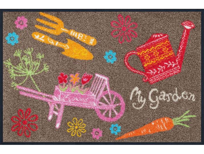 Fussmatte My Garden Gr. 2, bunt, B:50cm H:7mm L:75cm, Kunstfaser, WASH+DRY BY KLEEN-TEX, Teppiche, Fussmatte, Schmutzfangmatte, mit Spruch, In- und Outdoor geeignet, waschbar