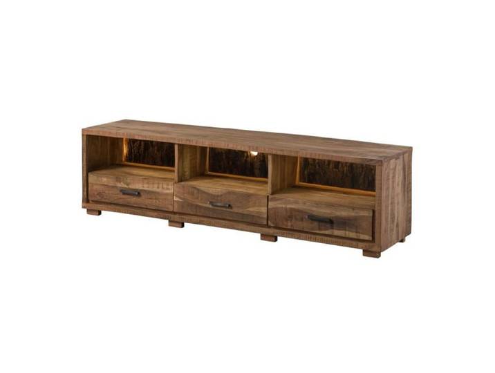 BARK N° 117 Meuble TV en bois d'acacia - laqué - naturel 175x40x47