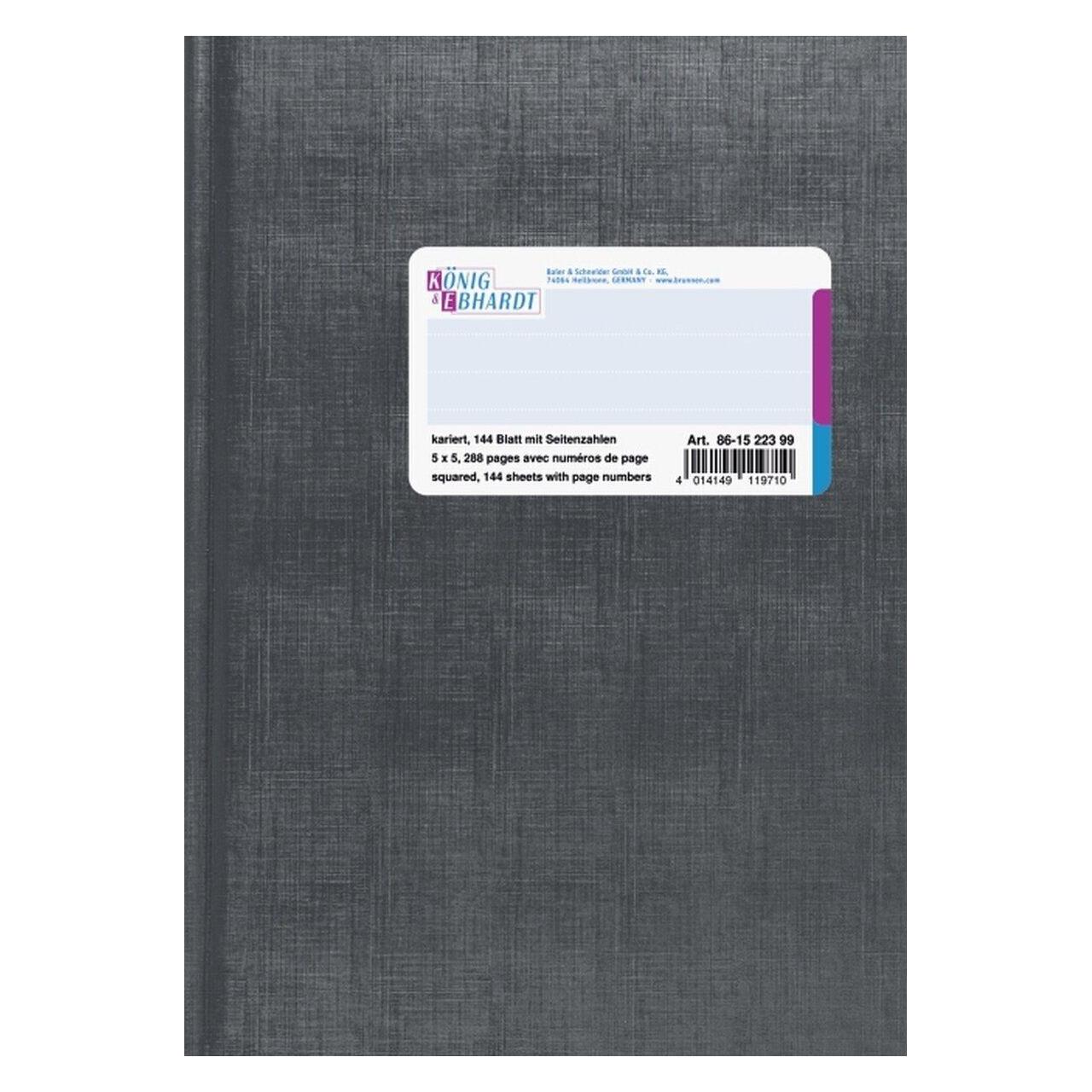 König & Ebhardt Geschäftsbuch A5 144 Blatt kariert Deckenband (861522399)