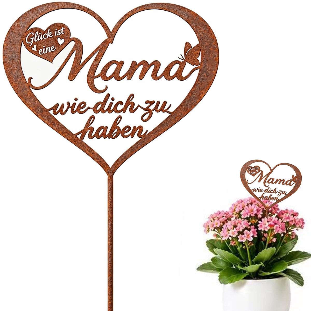Tuinornament Hart van Roestvrij Staal