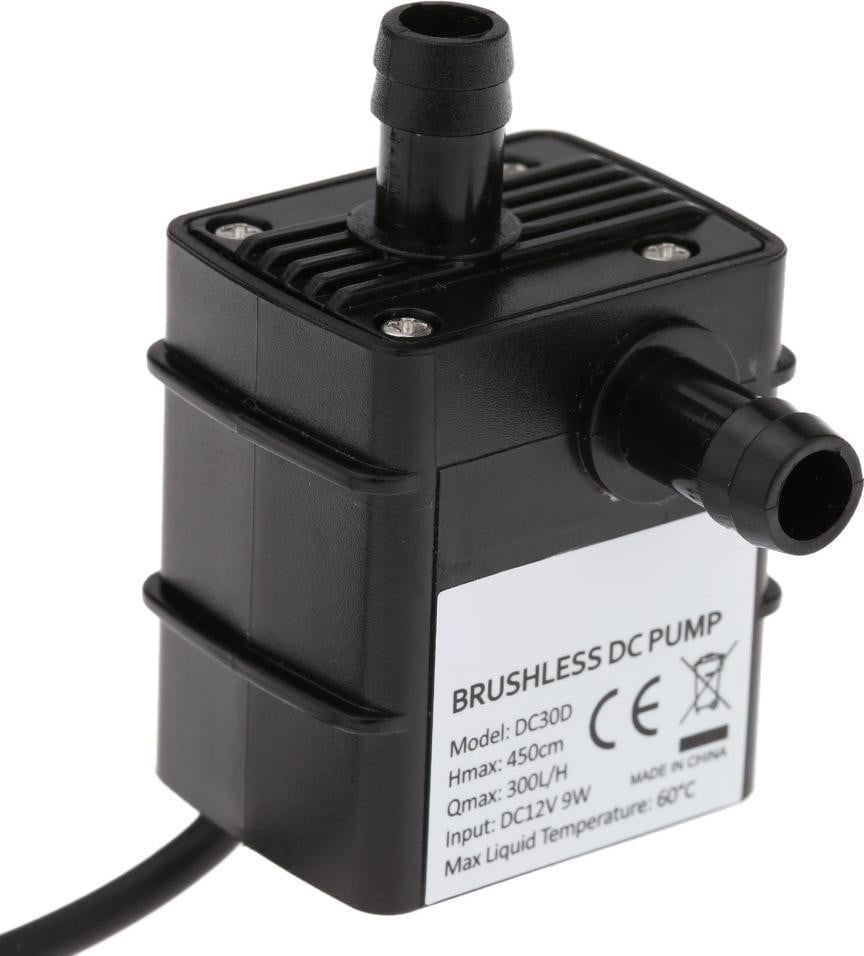 Cocosity Decdeal Ultra-stille mini-waterpomp, 12V, 9W, borstelloos, 300 l/u, opvoerhoogte: 450 cm