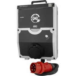 WALLBOX mobiles Ladegerät Ladestation 11 kW Typ 2 16A CEE Stecker DV-7280-EV