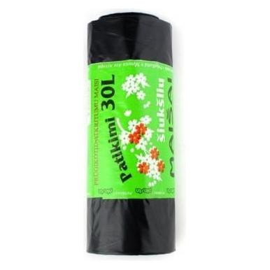 Trash Bags Plasta, 30l/15pcs., black (30 l) (52291468)