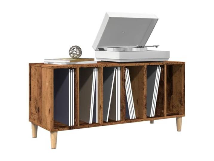 smnyxs Schallplattenschrank aus technischem Holz, 100 x 38 x 48 cm Plattenspieler-Möbel, TV-Schrank, Seitenschrank, Aktenschrank, Schreibtisch, Holzbeine, glatte Oberfläche