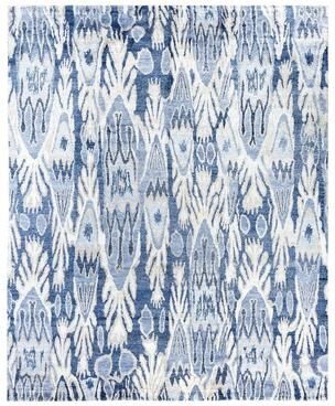 Overton "Modern One-of-a-Kind Handmade Area Rug, Blue - 8' 1"" x 10' 1"""