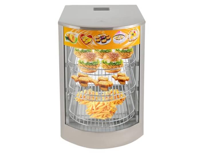 HongKKon Gärschrank, 3-Etagen Warmhaltevitrine Speisenwärmer 220V 800W Speisenwärmer, Edelstahl Racks und Stahltablett, 30-85℃, Wärmeschrank kann in Kantinen, Bäckereien, Cafés