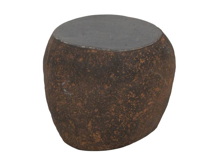 MUST Living Organische Salontafel Rock Cement, Ø30cm - Roest