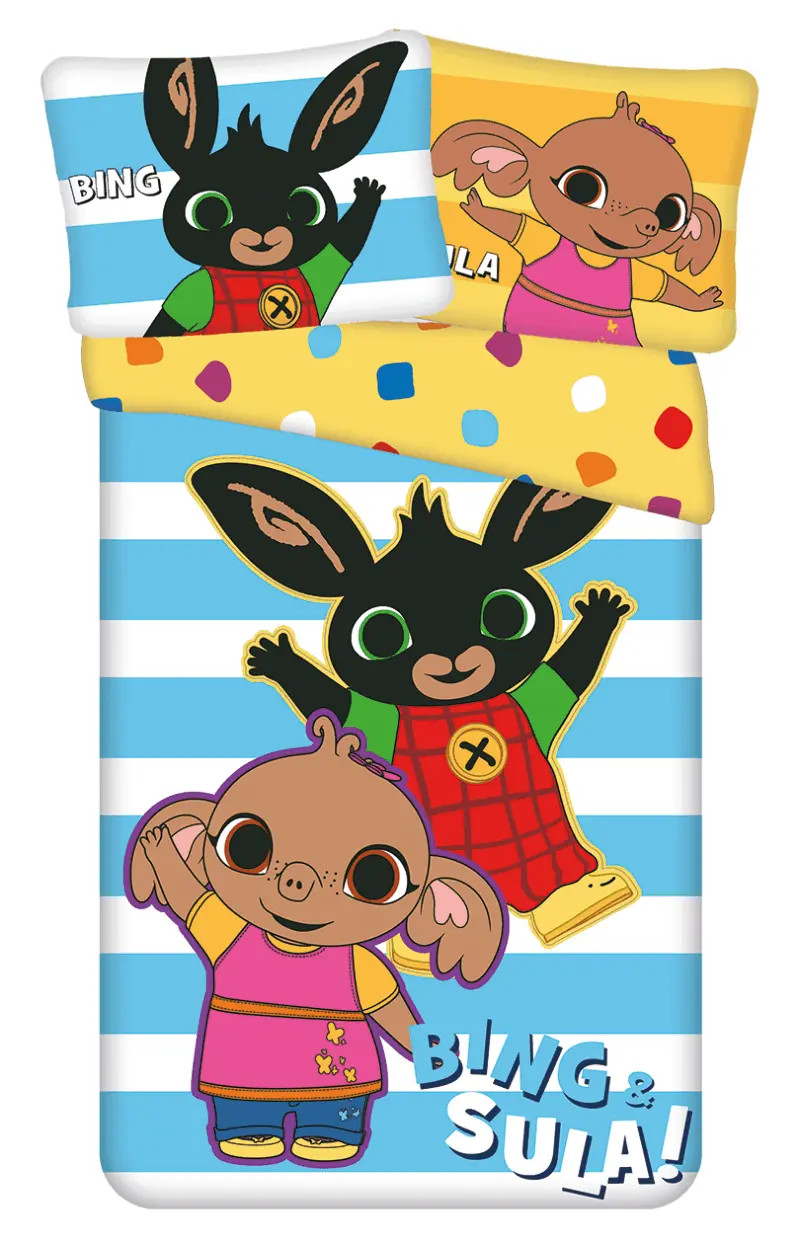 Jerry Fabrics Bing en Sula peuterdekbedovertrek - 140 x 200 cm